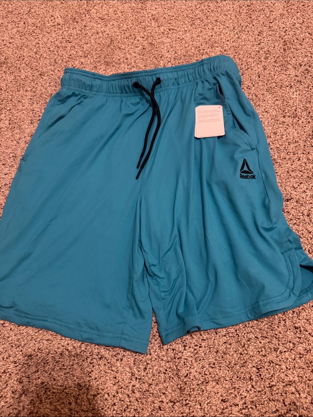 Reebok Men’s Teal Performance Legacy Core 9” Shorts size M